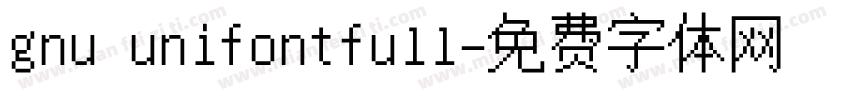 gnu unifontfull字体转换